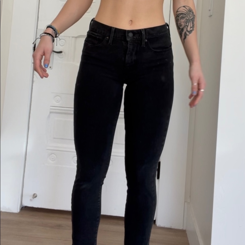 Levi black shaping skinny jeans